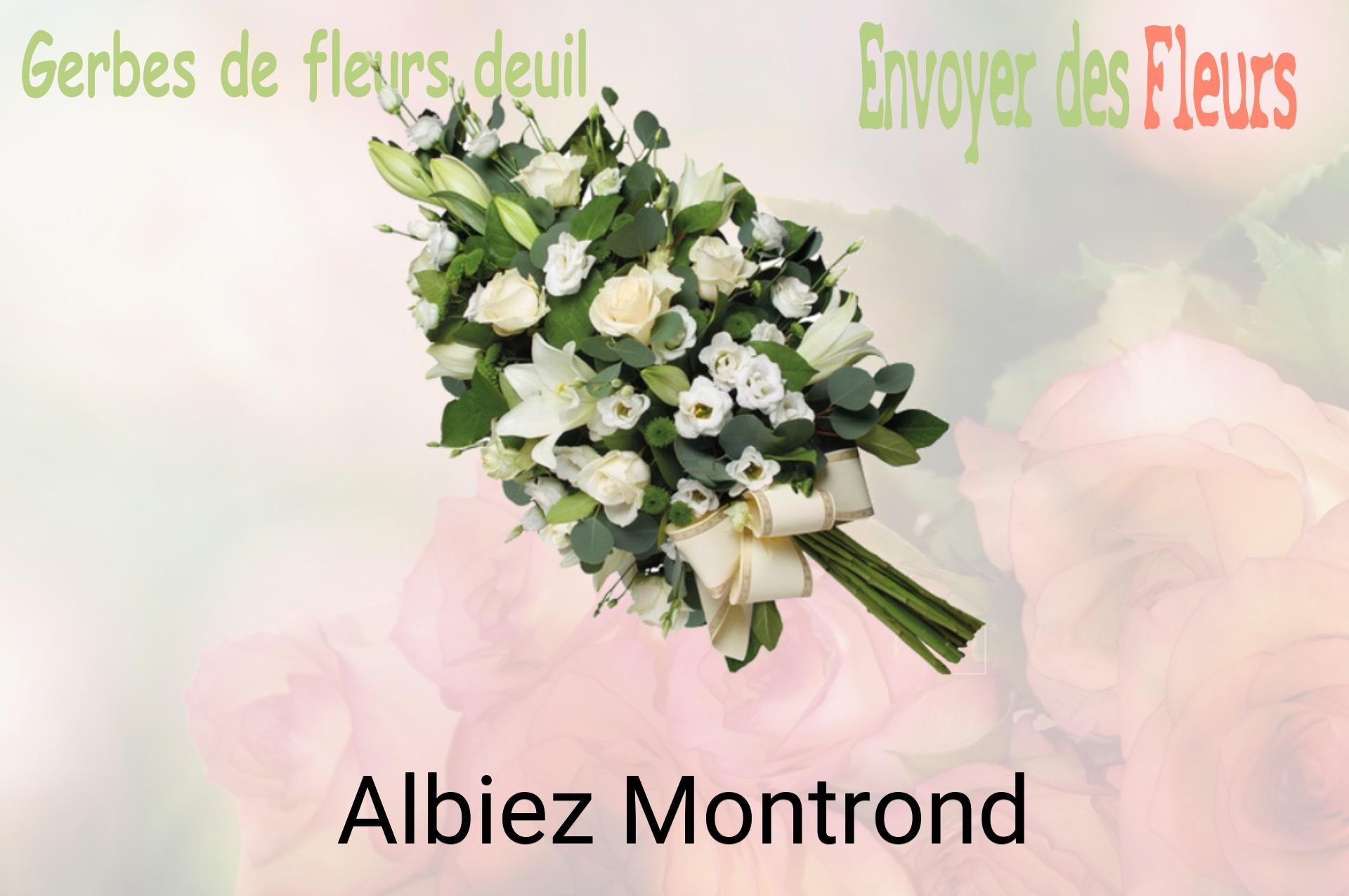 Gerbe de fleurs de deuil livrée à Albiez-Montrond
